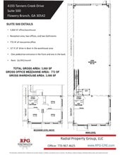4193 Tanners Creek Dr, Flowery Branch, GA for lease Floor Plan- Image 2 of 2