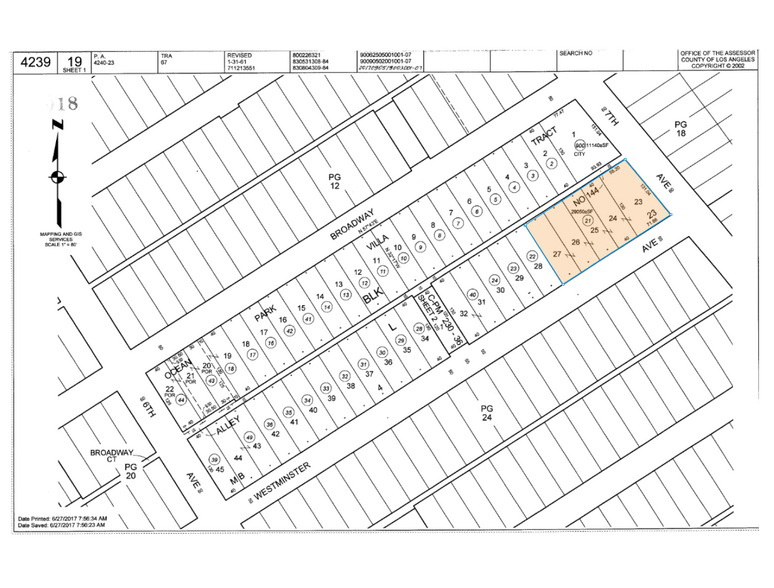 685-688 Westminster Ave, Venice, CA à vendre - Plan cadastral - Image 2 de 9