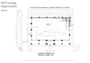 27000-27470 Alicia Pky, Laguna Niguel, CA for lease Floor Plan- Image 1 of 2