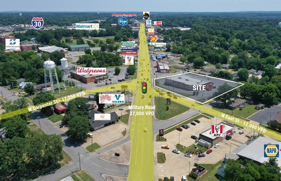 609 Military Rd, Benton, AR à louer - Aérien - Image 3 de 8