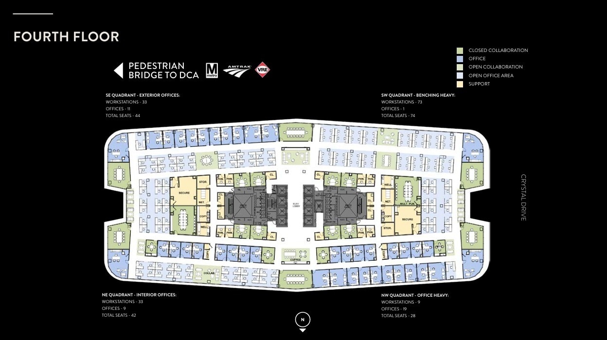 2011 Crystal Dr, Arlington, VA à louer Plan d’étage- Image 1 de 1