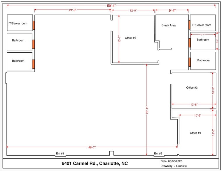 6401 Carmel Rd, Charlotte, NC for lease - Floor Plan - Image 3 of 12