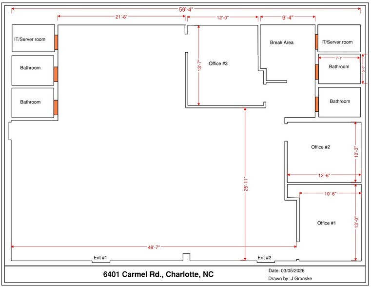 6401 Carmel Rd, Charlotte, NC à louer - Plan d’étage - Image 3 de 12