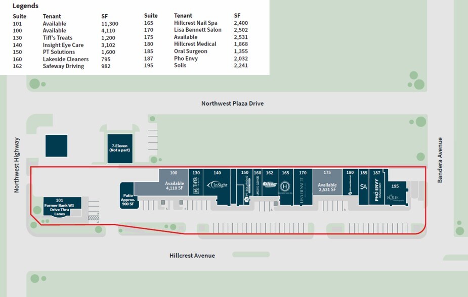 8611 Hillcrest Rd, Dallas, TX à louer - Plan de site - Image 3 de 3
