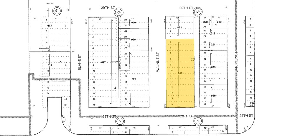 2800 Walnut St, Denver, CO for lease - Plat Map - Image 2 of 18