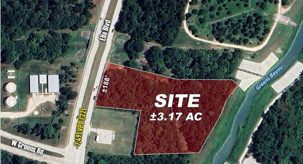 Ella Blvd & Greens Rd, Houston, TX for sale - Primary Photo - Image 1 of 2