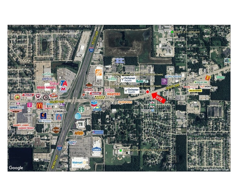 1968 Gause Blvd, Slidell, LA for lease - Aerial - Image 3 of 4