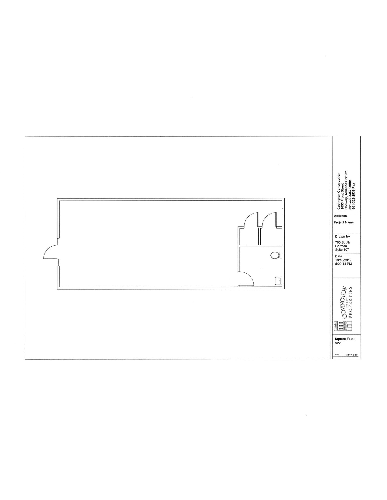 700 S German Ln, Conway, AR à louer Plan d’étage- Image 1 de 1