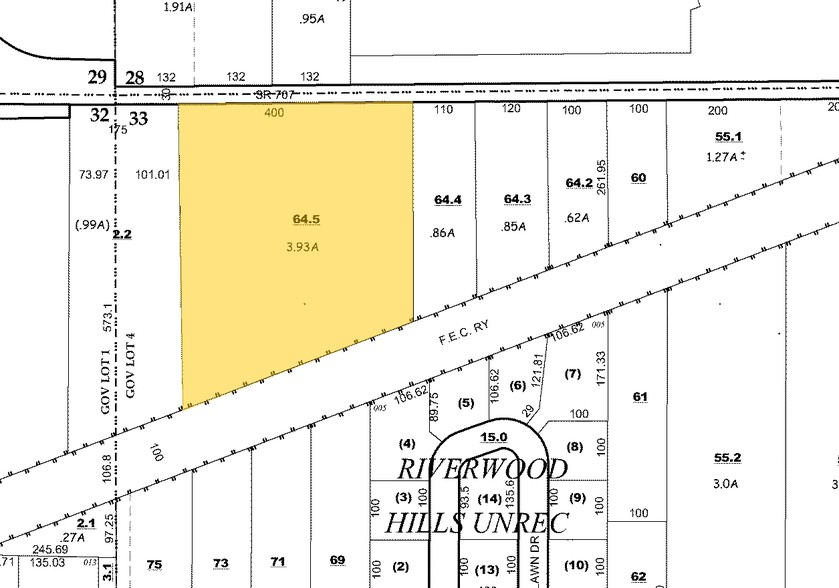 50 NE Dixie Hwy, Stuart, FL à louer - Plan cadastral - Image 3 de 3