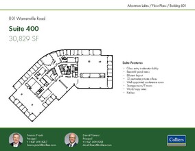 801 Warrenville Rd, Lisle, IL à louer Plan d’étage- Image 1 de 1