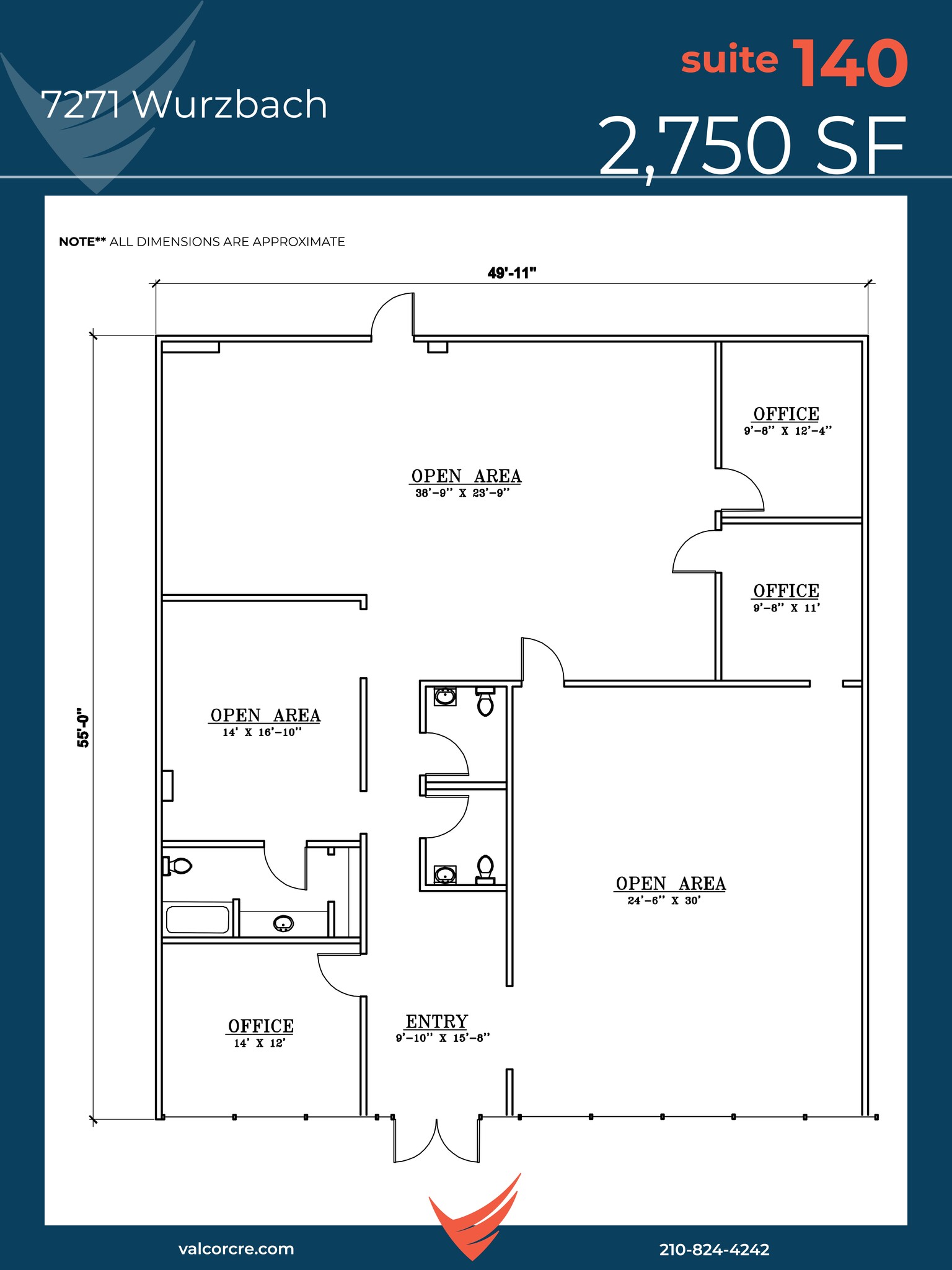 7271 Wurzbach Rd, San Antonio, TX à louer Plan de site- Image 1 de 1