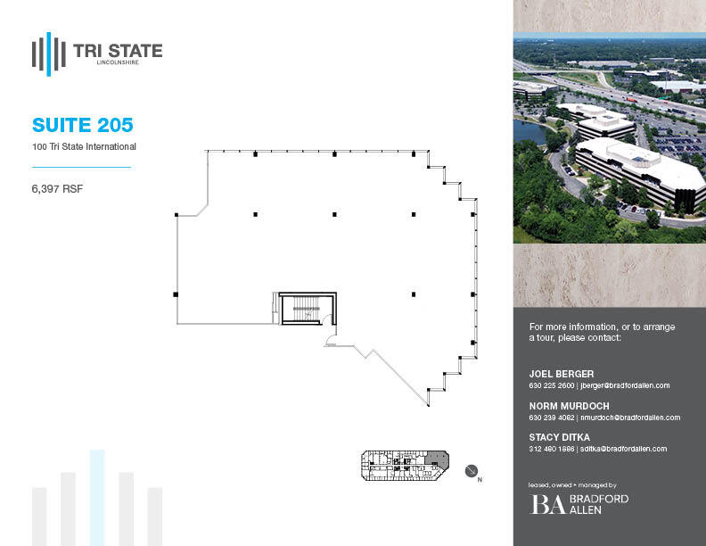 300 Tri State International, Lincolnshire, IL for lease Floor Plan- Image 1 of 1