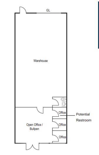 8291 Aero Pl, San Diego, CA à louer Plan d’étage- Image 1 de 1
