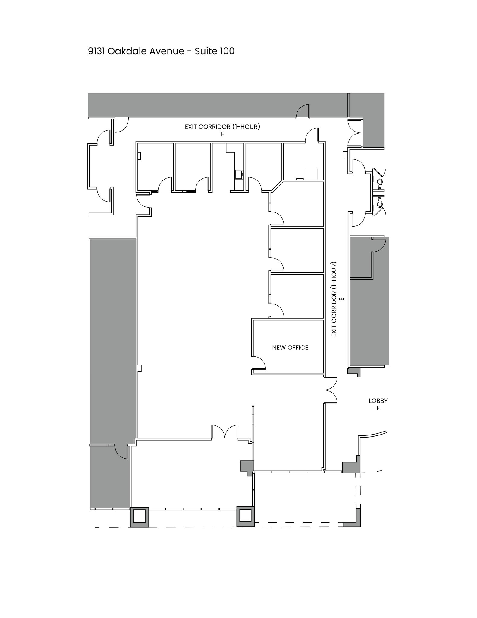 9201 Oakdale Ave, Chatsworth, CA for lease Site Plan- Image 1 of 1