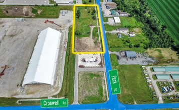 5341 Peck Rd, Croswell, MI - aerial  map view