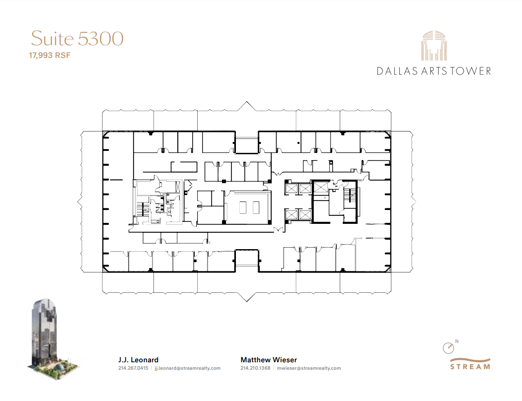 2200 Ross Ave, Dallas, TX à louer Plan d  tage- Image 1 de 1