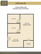 1525 Sam Rittenberg Blvd, Charleston, SC à louer Plan d’étage- Image 1 de 15
