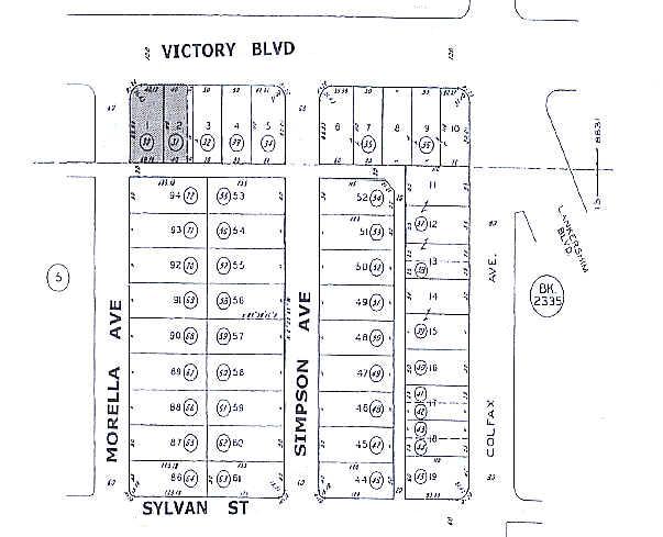 11754 Victory Blvd, North Hollywood, CA à vendre - Plan cadastral - Image 2 de 2