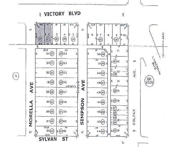 11754 Victory Blvd, North Hollywood, CA for sale - Plat Map - Image 2 of 2