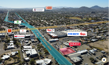 2517 N 1st Ave, Tucson, AZ - AERIAL  map view