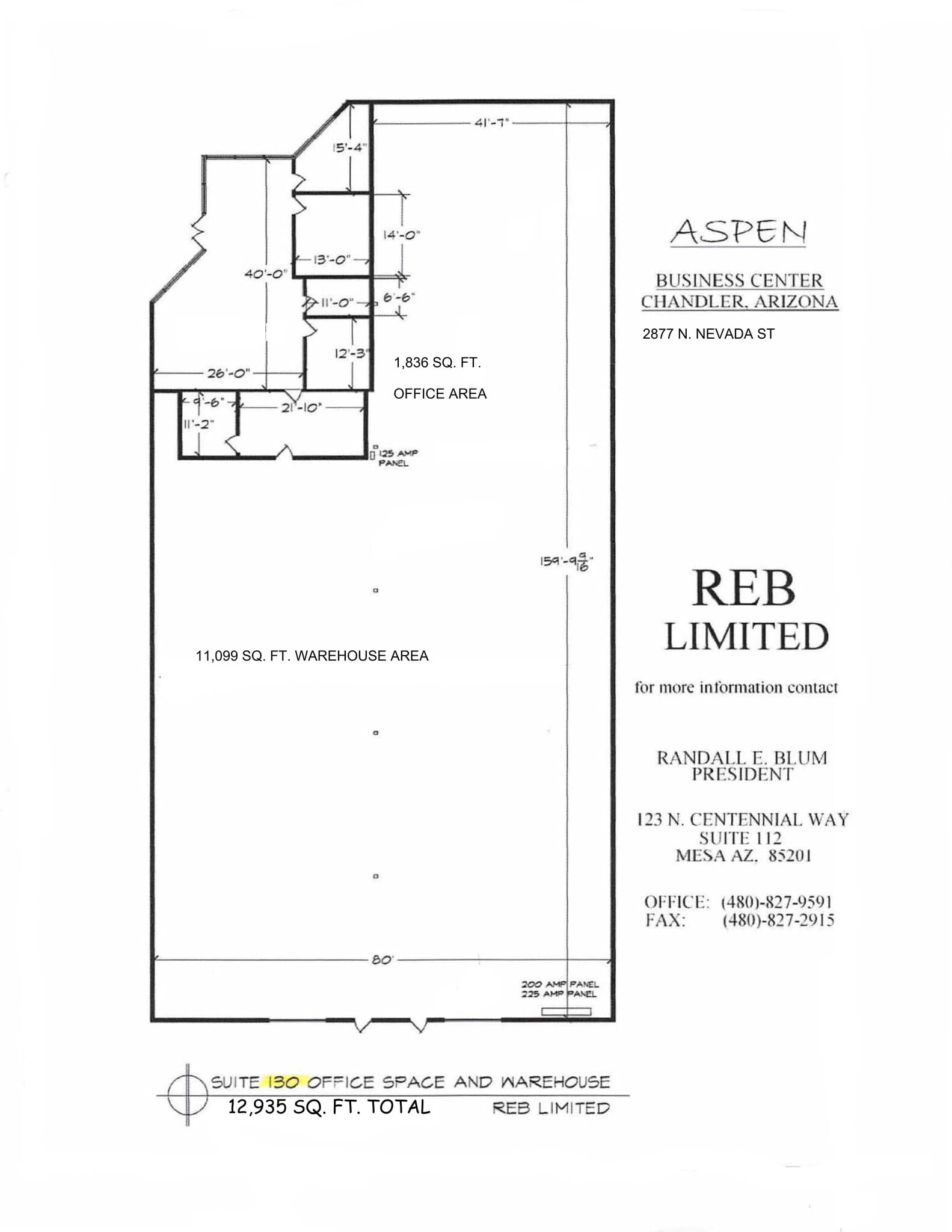 2877 N Nevada St, Chandler, AZ for lease Site Plan- Image 1 of 1