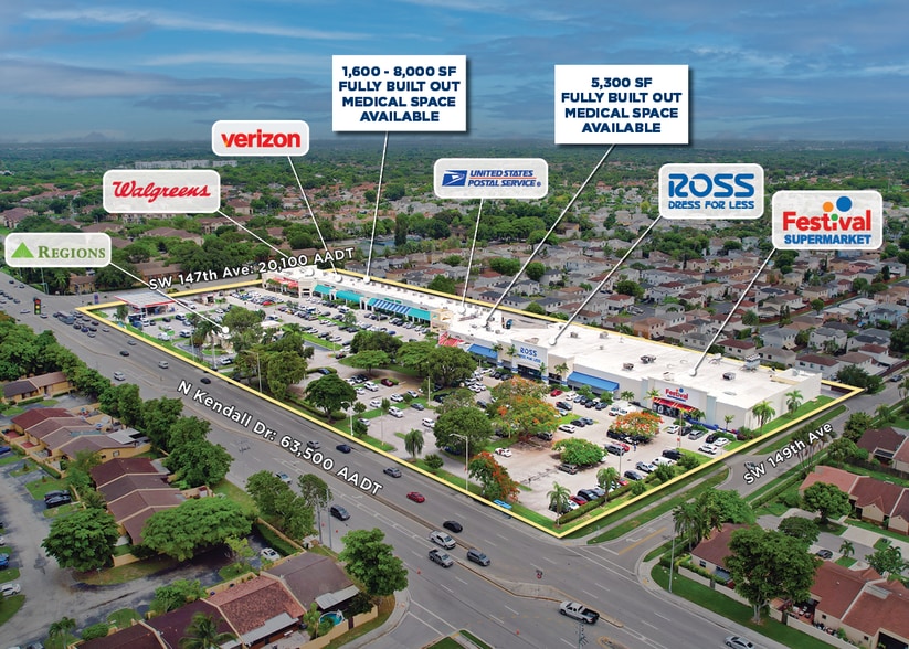 14840 N Kendall Dr, Kendall, FL for lease - Aerial - Image 2 of 4