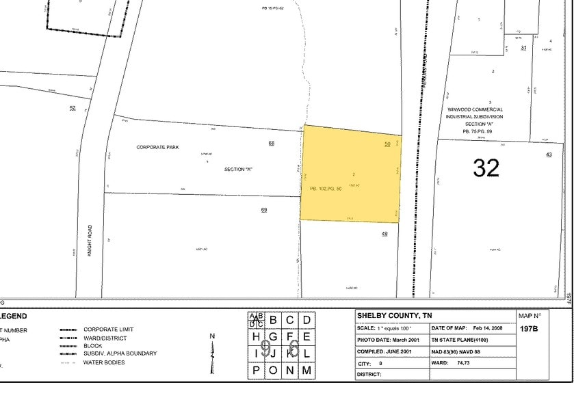 3665 S Perkins Rd, Memphis, TN à louer - Plan cadastral - Image 2 de 3
