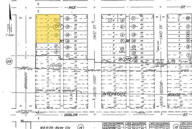 214 S Broadway, Blythe, CA for sale - Plat Map - Image 2 of 5