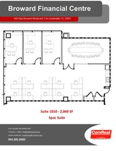 500 E Broward Blvd, Fort Lauderdale, FL à louer Plan d’étage- Image 1 de 1