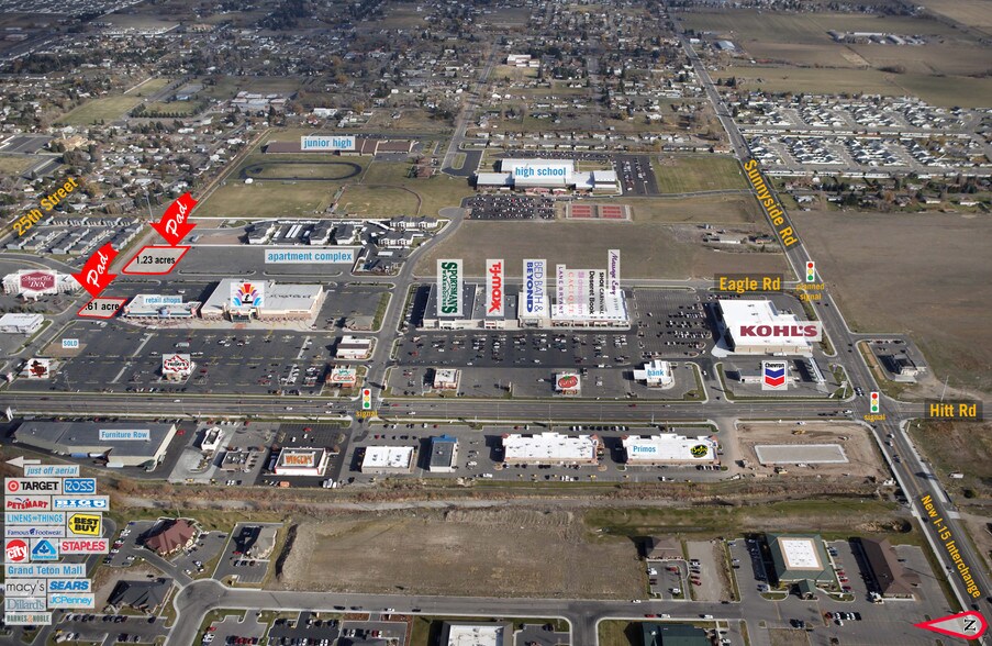 2909 S 25th E, Idaho Falls, ID à vendre - Aérien - Image 3 de 7