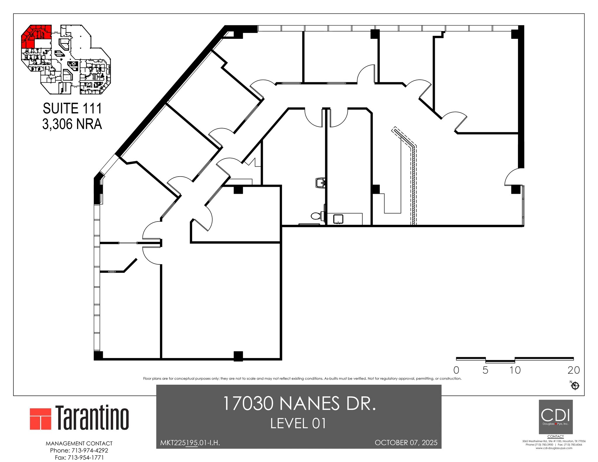 17030 Nanes Dr, Houston, TX à louer Plan de site- Image 1 de 1
