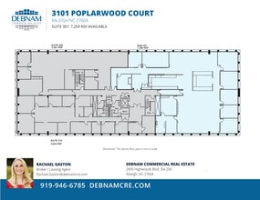 3101 Poplarwood Ct, Raleigh, NC à louer Plan d’étage- Image 1 de 1