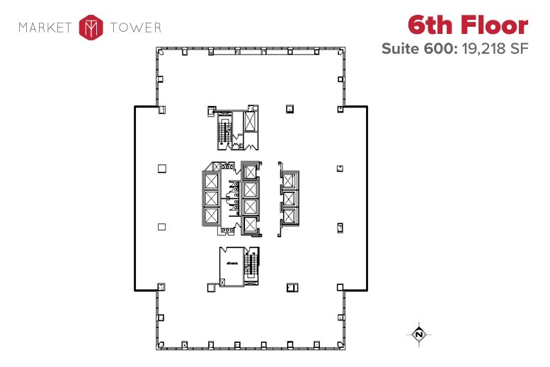 10 W Market St, Indianapolis, IN for lease Floor Plan- Image 1 of 1