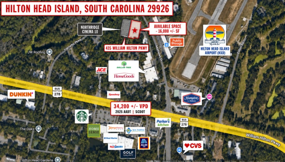 435 William Hilton Pkwy, Hilton Head Island, SC for lease - Aerial - Image 2 of 5