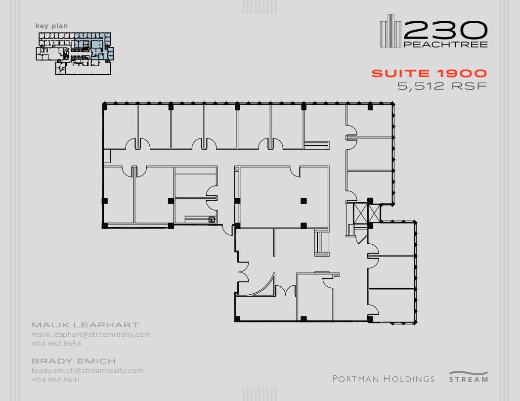 230 Peachtree St NW, Atlanta, GA for lease Floor Plan- Image 1 of 1