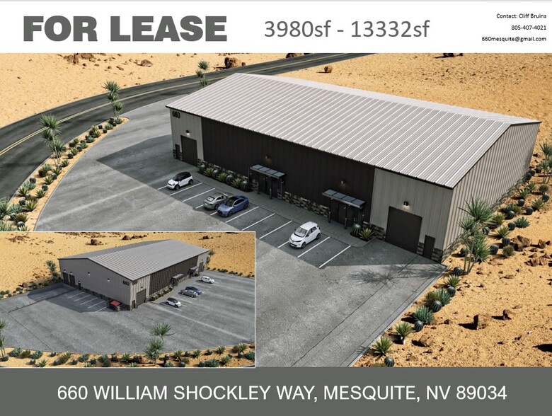 660 William Shockley Way, Mesquite, NV for lease - Aerial - Image 1 of 1