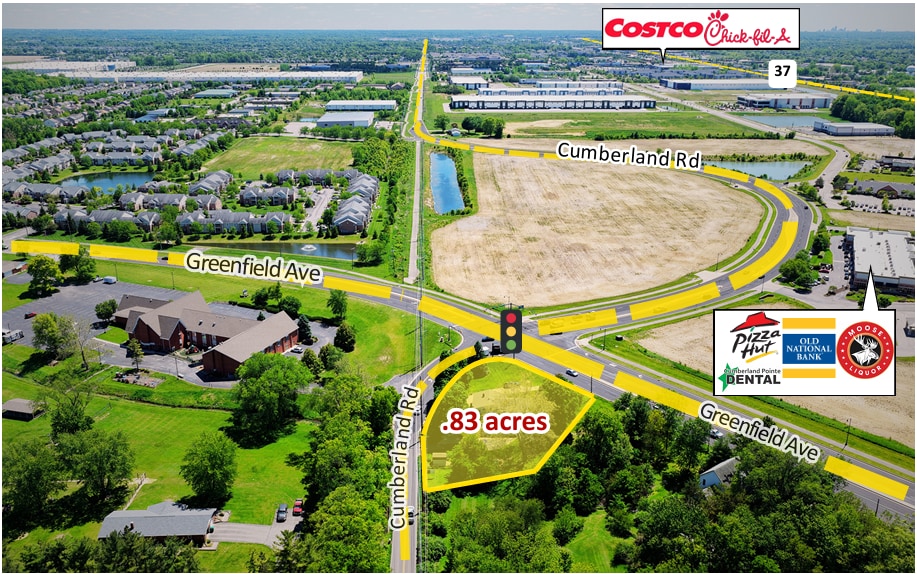 16211 Cumberland Rd, Noblesville, IN for sale - Aerial - Image 2 of 3