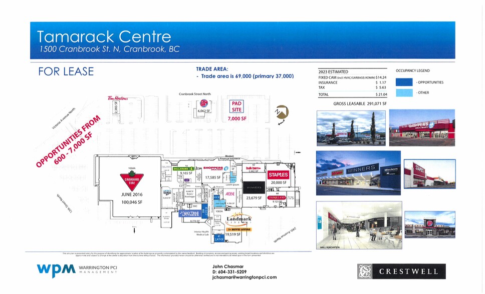 1500 Cranbrook St N, Cranbrook, BC à louer - Plan de site - Image 2 de 3