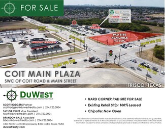 Plus de détails pour Coit Rd & Main St, Frisco, TX - Terrain à vendre