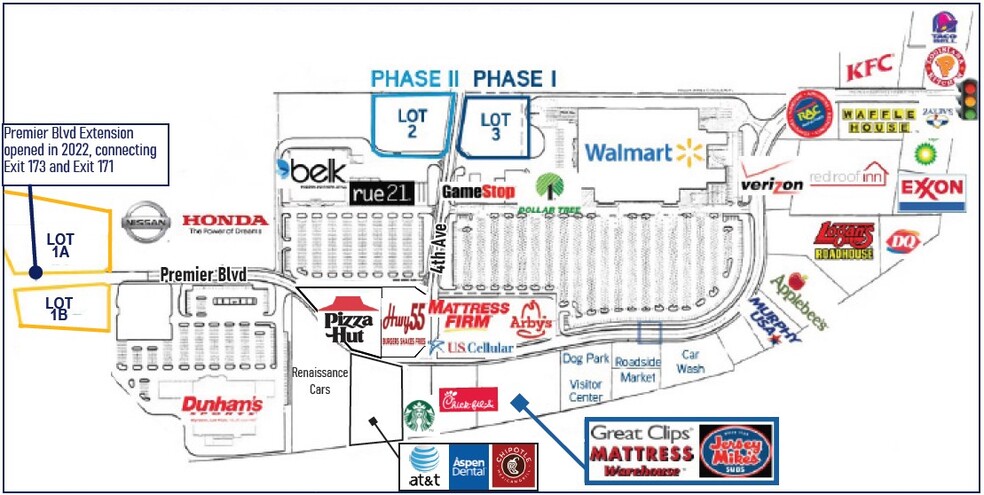 0 Premier Blvd, Roanoke Rapids, NC à vendre - Plan de site - Image 1 de 2