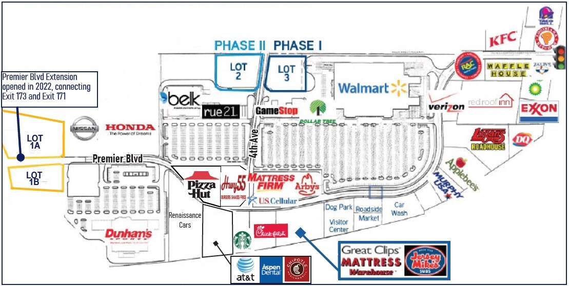 0 Premier Blvd, Roanoke Rapids, NC à vendre Plan de site- Image 1 de 3