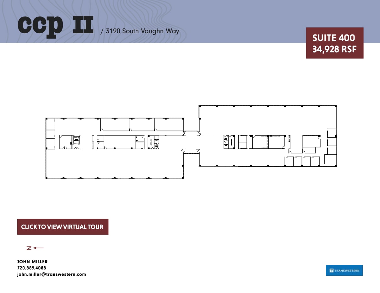 3131 S Vaughn Way, Aurora, CO for lease Floor Plan- Image 1 of 2
