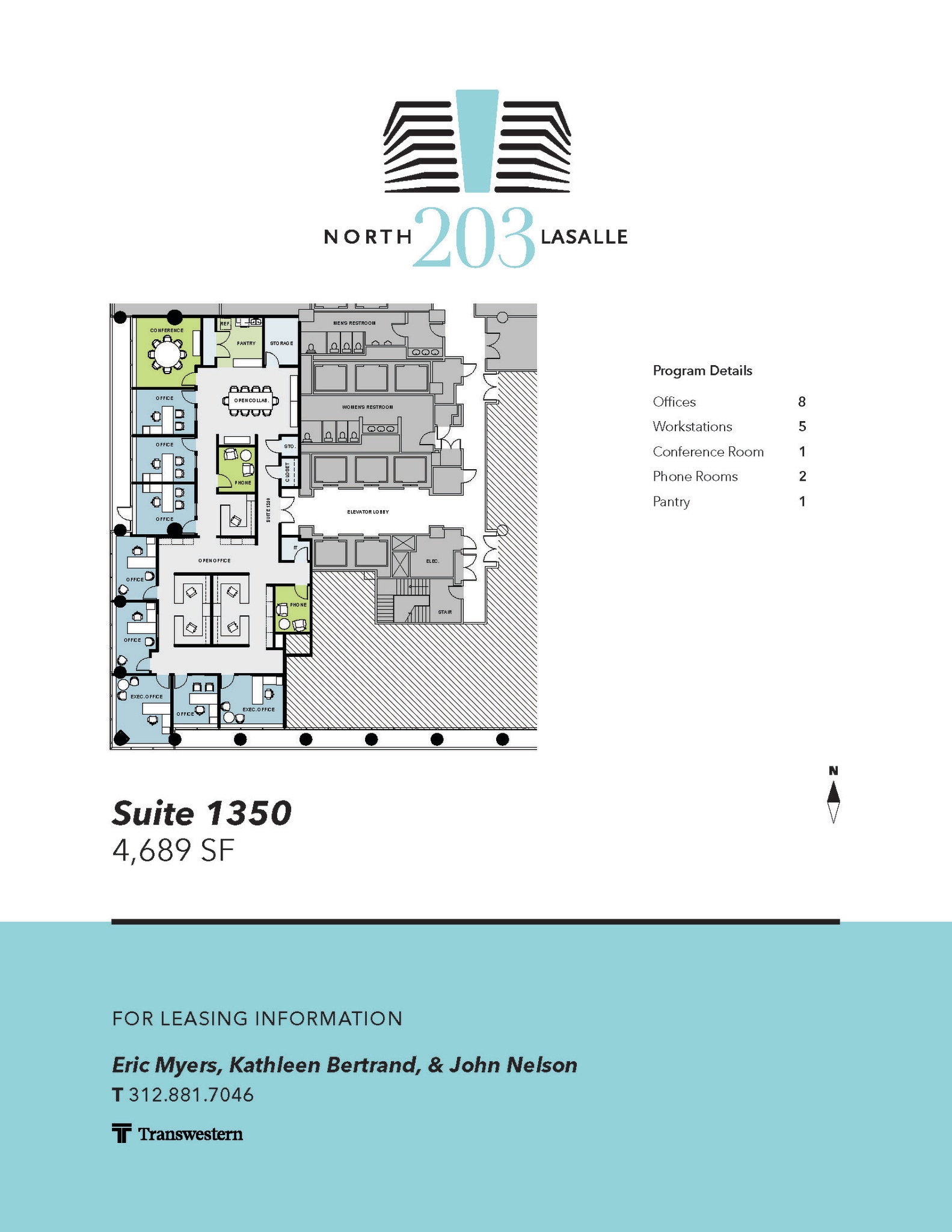 203 N LaSalle St, Chicago, IL à louer Plan d’étage- Image 1 de 1