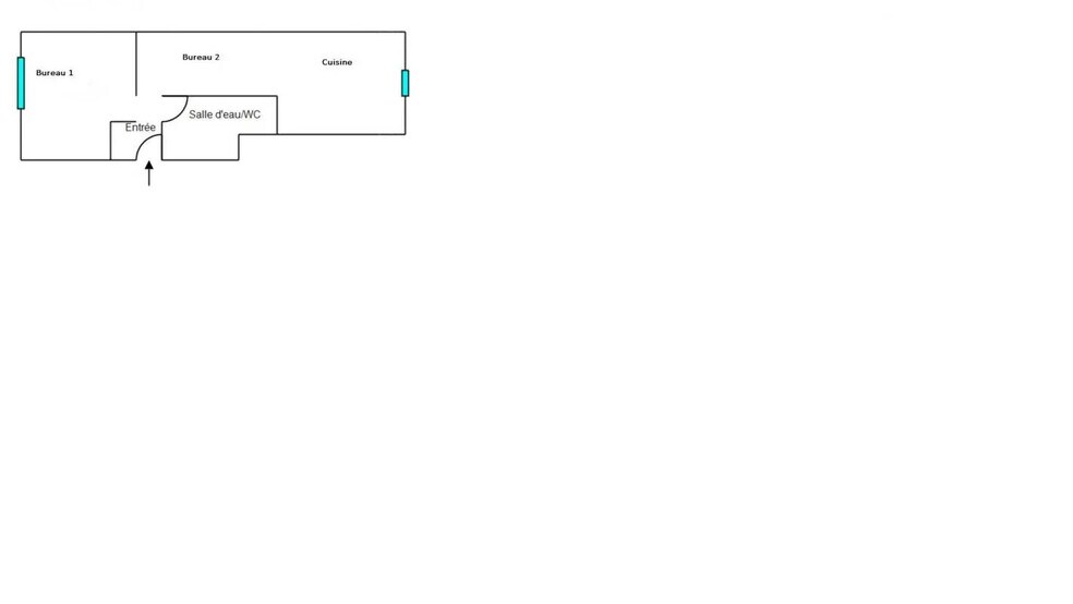 Bureau dans Lyon à vendre - Plan d’étage - Image 1 de 5