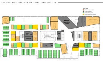 3355 Scott Blvd, Santa Clara, CA à louer Plan d  tage- Image 1 de 1