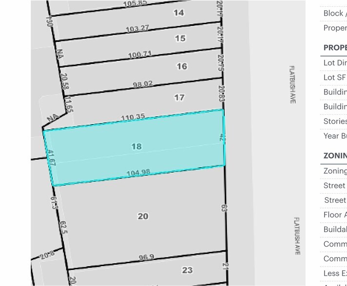 1000 Flatbush Ave, Brooklyn, NY à vendre - Plan cadastral - Image 2 de 3