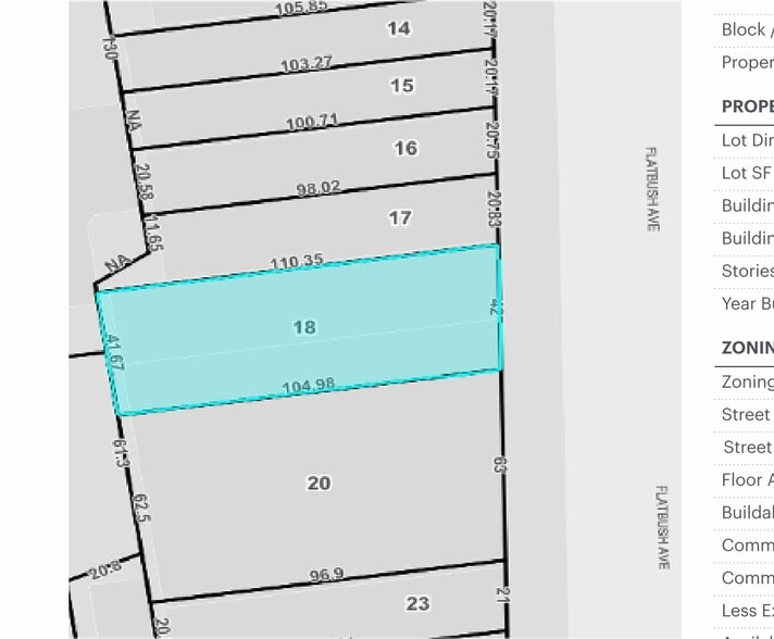 1000 Flatbush Ave, Brooklyn, NY for sale - Plat Map - Image 2 of 3