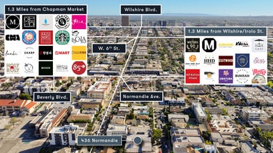 436 Normandie Pl, Los Angeles, CA - Aérien  Vue de la carte - Image1