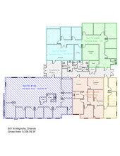 601 N Magnolia Ave, Orlando, FL à louer Plan de site- Image 1 de 1