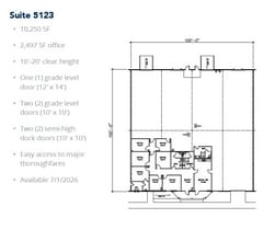 5029-5047 Martin Luther King Fwy, Fort Worth, TX à louer Plan d’étage- Image 1 de 1
